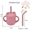 Baby Silicone Sippy Cup - BPA-Free Portable Snack Container Set