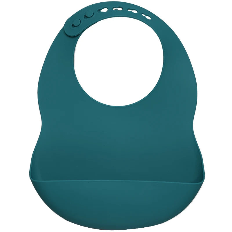 Muslinlife Baby Silicone Feeding Tableware & Waterproof Bib