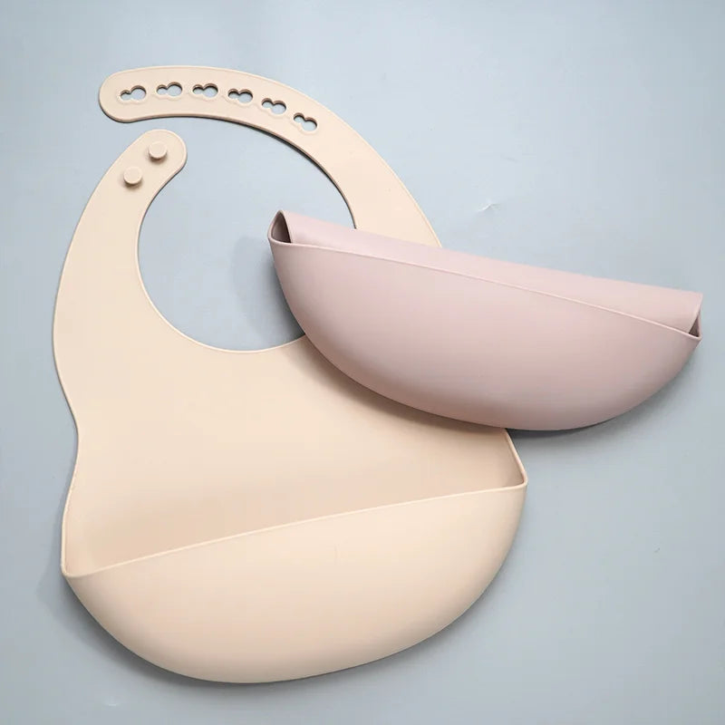 Muslinlife Baby Silicone Feeding Tableware & Waterproof Bib