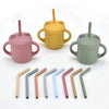 Baby Silicone Sippy Cup - BPA-Free Portable Snack Container Set