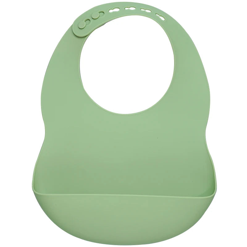 Muslinlife Baby Silicone Feeding Tableware & Waterproof Bib