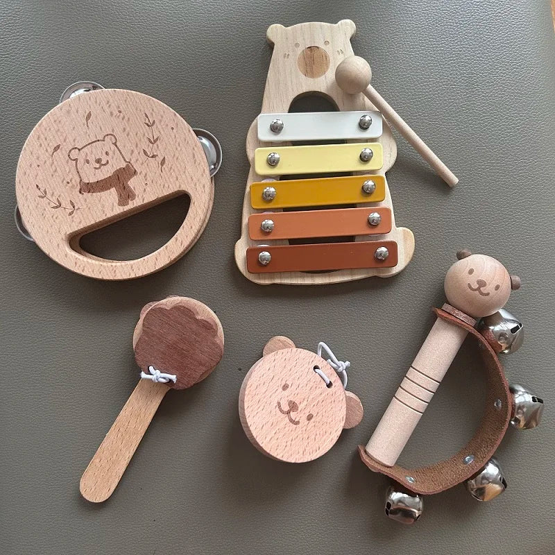 Baby Wooden Montessori Musical Instruments Set