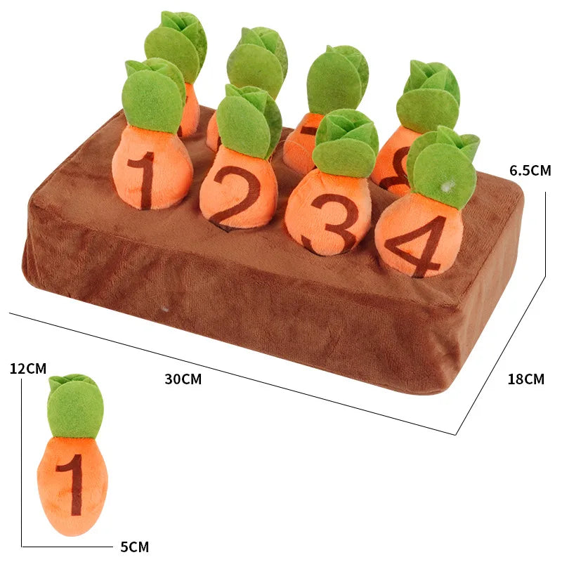 Baby Plush Carrot Montessori Educational Toy for Kids