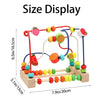 Children's Wooden Cartoon Fruit Beads Counting Puzzle