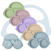 Baby Safe Silicone Dining Plate – Suction Cartoon Smile Face Bowl for Toddlers