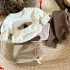Winter Baby Clothes Boy Girl - Cartoon Bear Top & Elastic Pants Set