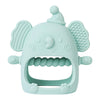 Baby silicone gum cute elephant gum toy without BPA can be DIY baby pacifier can grip baby grinding gum baby soothing gum
