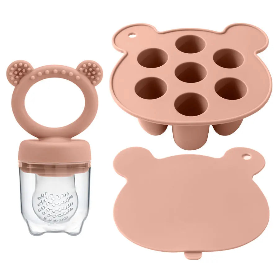 Baby Ice Cream Pops Silicone Mold – Fruit Feeding & Teether