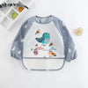 Cute Cartoon Waterproof Baby Bib with Pocket – 0-3Y