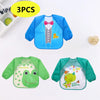 Cute Cartoon Waterproof Baby Bib with Pocket – 0-3Y