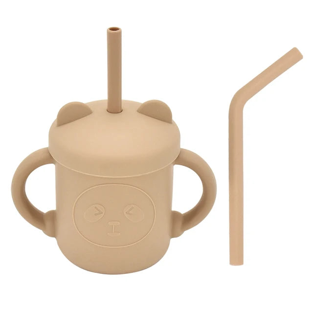 Baby Silicone Sippy Cup - BPA-Free Portable Snack Container Set