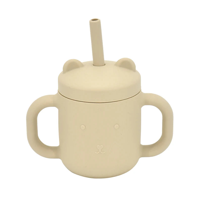 Baby Silicone Sippy Cup - BPA-Free Portable Snack Container Set