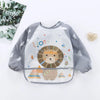 Cute Cartoon Waterproof Baby Bib with Pocket – 0-3Y