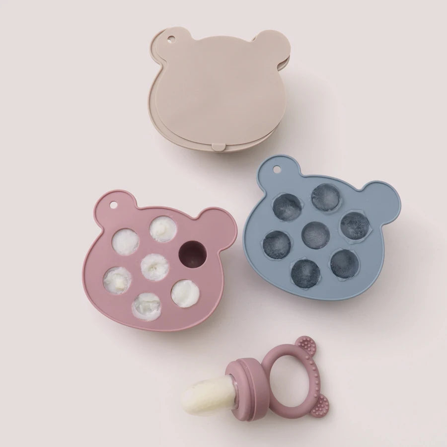 Baby Ice Cream Pops Silicone Mold – Fruit Feeding & Teether