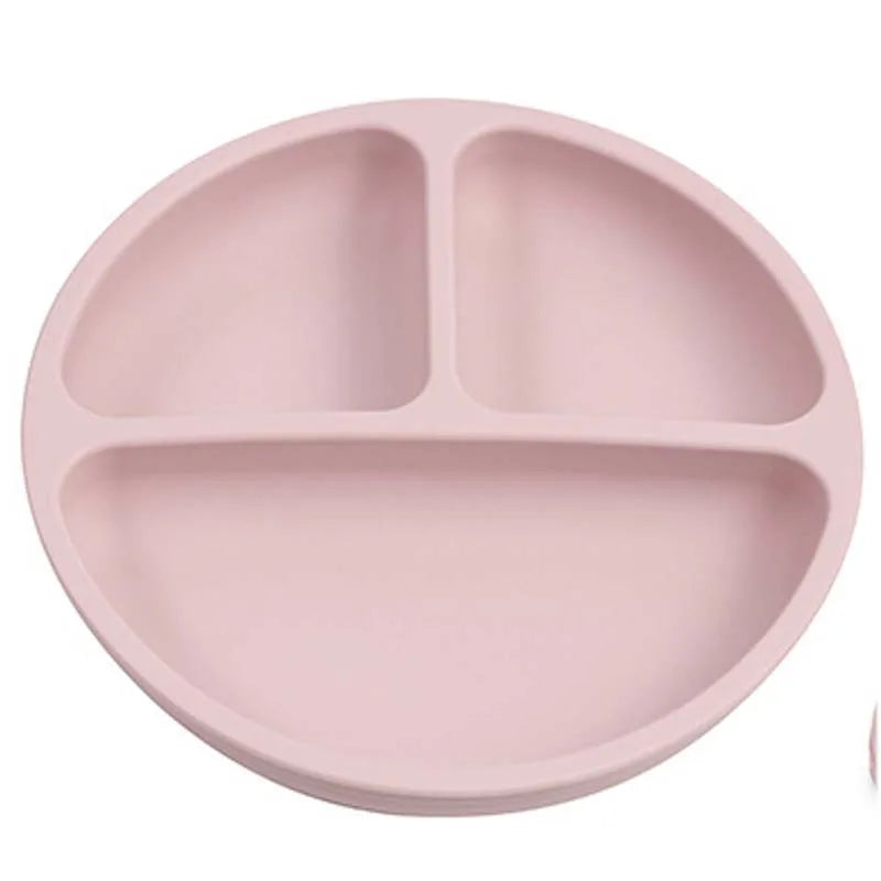 Baby Safe Silicone Dining Plate – Suction Cartoon Smile Face Bowl for Toddlers