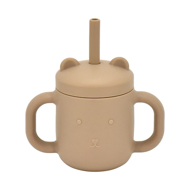Baby Silicone Sippy Cup - BPA-Free Portable Snack Container Set