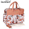 Insular Mummy Large Capacity Waterproof Diaper Stroller Bag