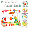 Children's Wooden Cartoon Fruit Beads Counting Puzzle