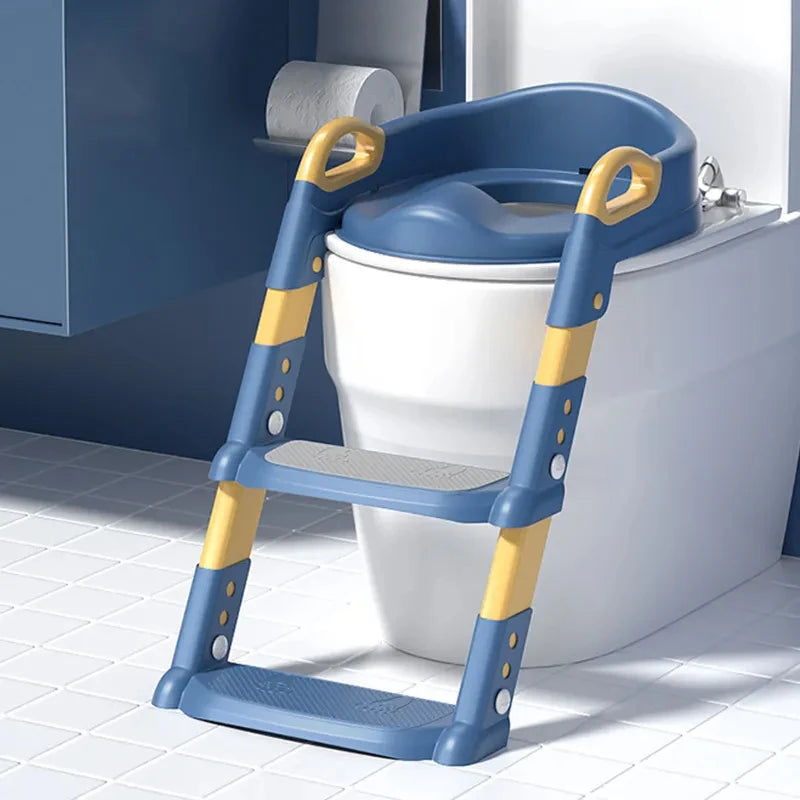 Stepped Children's Toilet Foldable Foot Stool - Multi-functional Training Tool