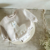 Infant Baby Girls Fleece Bubble Rompers - Cartoon Alpaca Bodysuit