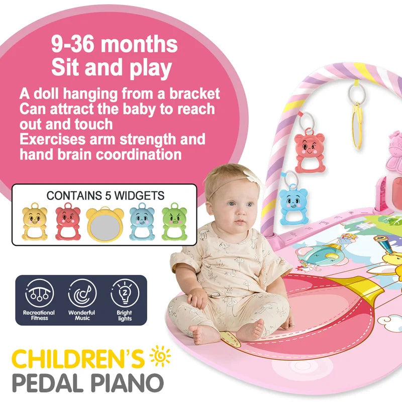 Baby Fitness Play Gym – Music, Piano, and Activity Toys