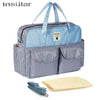 Insular Mummy Large Capacity Waterproof Diaper Stroller Bag