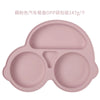 Baby Safe Silicone Dining Plate – Suction Cartoon Smile Face Bowl for Toddlers