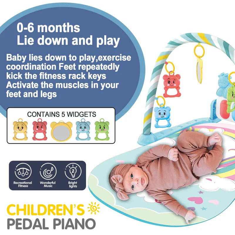 Baby Fitness Play Gym – Music, Piano, and Activity Toys