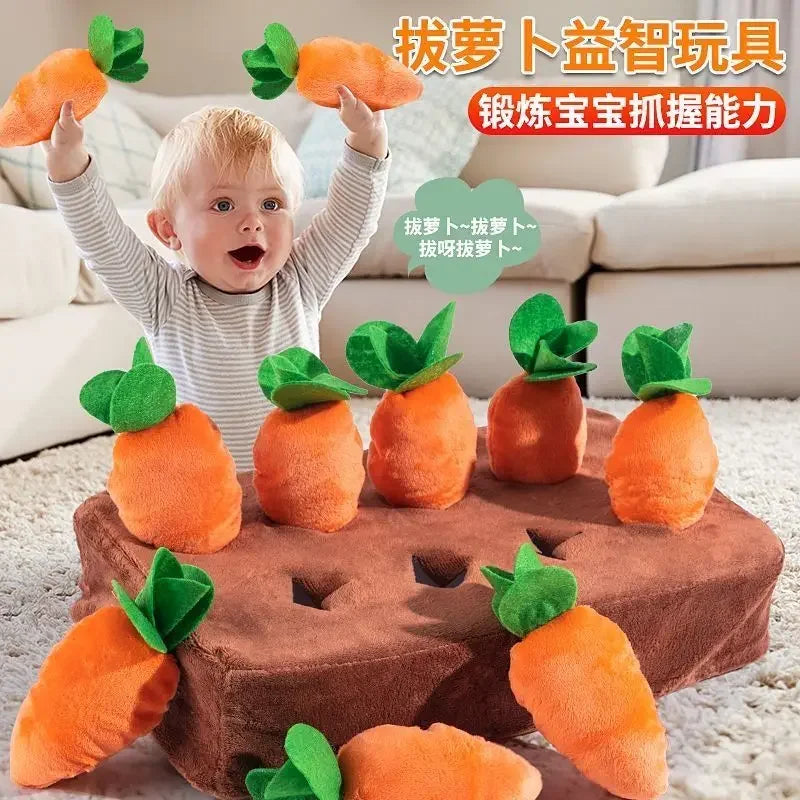 Baby Plush Carrot Montessori Educational Toy for Kids
