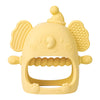 Baby silicone gum cute elephant gum toy without BPA can be DIY baby pacifier can grip baby grinding gum baby soothing gum