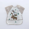Cute Cartoon Waterproof Baby Bib with Pocket – 0-3Y
