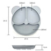 Baby Safe Silicone Dining Plate – Suction Cartoon Smile Face Bowl for Toddlers