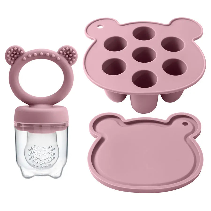 Baby Ice Cream Pops Silicone Mold – Fruit Feeding & Teether