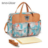 Insular Mummy Large Capacity Waterproof Diaper Stroller Bag