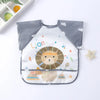 Cute Cartoon Waterproof Baby Bib with Pocket – 0-3Y