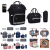 Title: 5PCS Mommy Fashion Diaper Bag Set with Backpack & Accessories