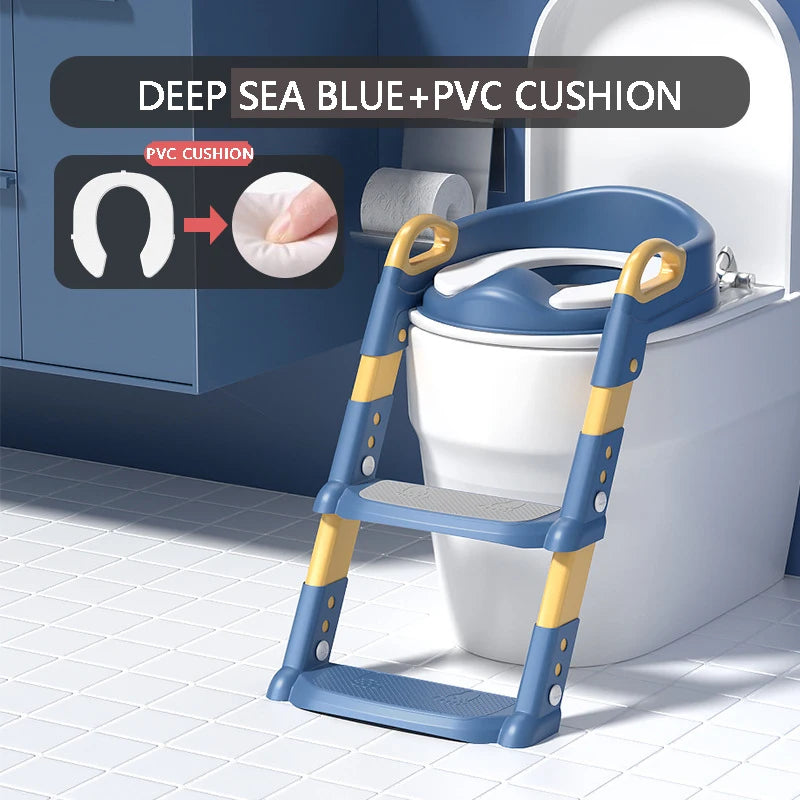 Stepped Children's Toilet Foldable Foot Stool - Multi-functional Training Tool