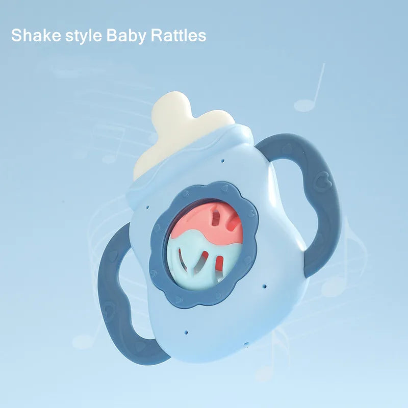 Baby Rattle & Teether – Milk Bottle Shape.
