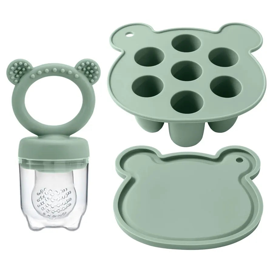 Baby Ice Cream Pops Silicone Mold – Fruit Feeding & Teether