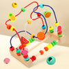 Children's Wooden Cartoon Fruit Beads Counting Puzzle