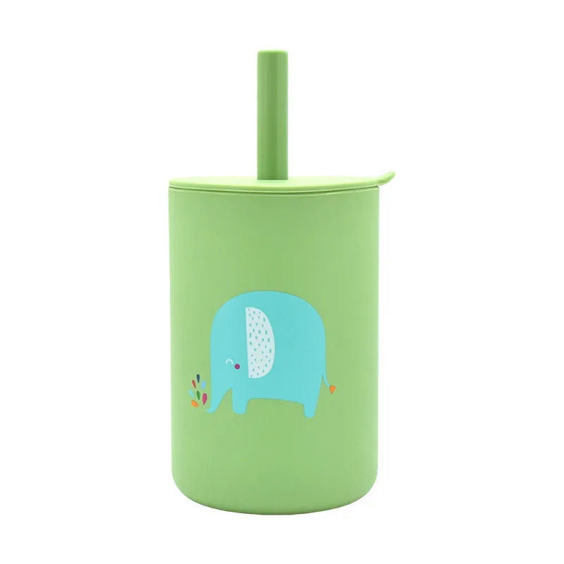 Baby Silicone Sippy Cup - BPA-Free Portable Snack Container Set