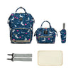 Title: 5PCS Mommy Fashion Diaper Bag Set with Backpack & Accessories