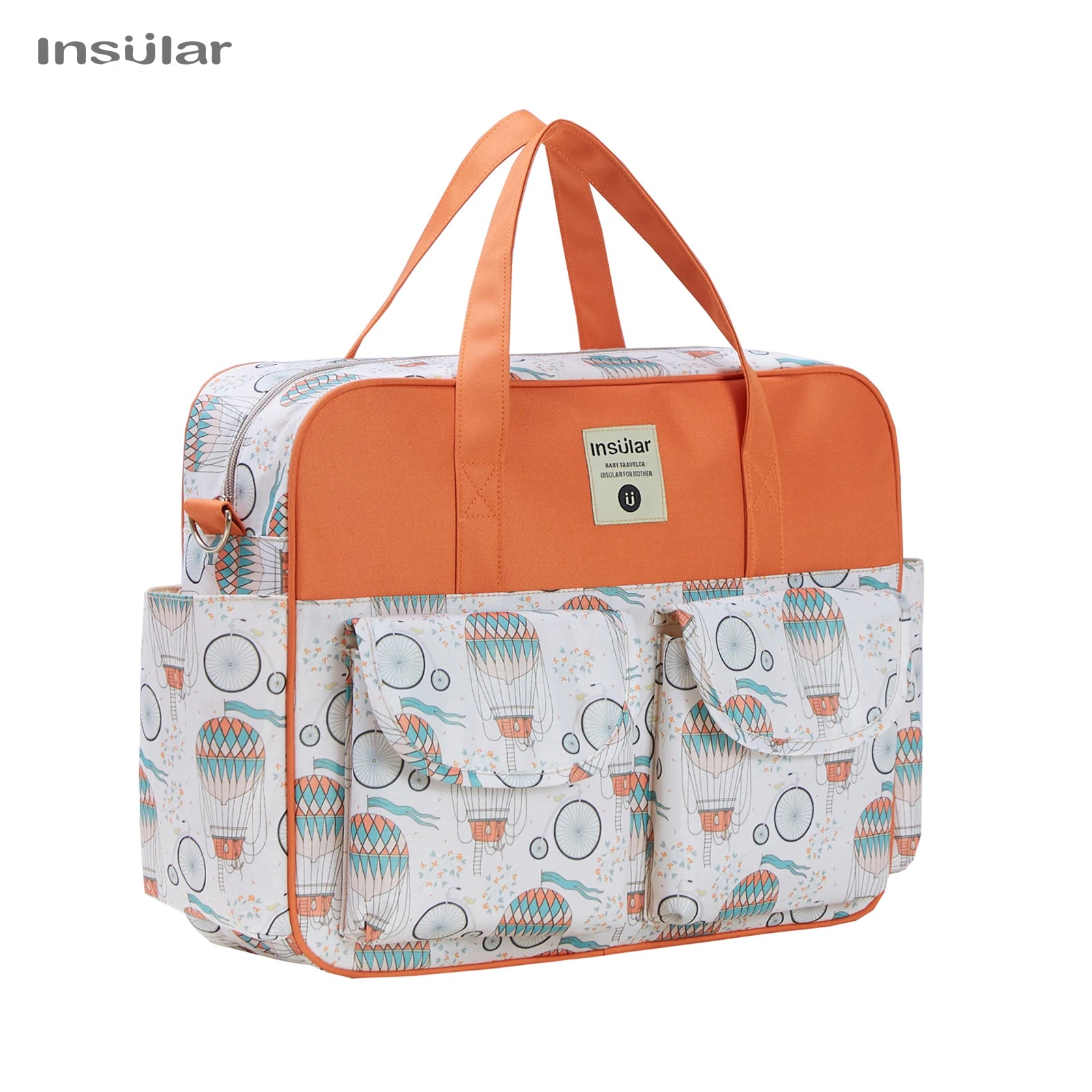 Insular Mummy Large Capacity Waterproof Diaper Stroller Bag