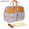 Insular Mummy Large Capacity Waterproof Diaper Stroller Bag