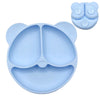 Baby Safe Silicone Dining Plate – Suction Cartoon Smile Face Bowl for Toddlers