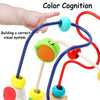 Children's Wooden Cartoon Fruit Beads Counting Puzzle