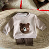 Winter Baby Clothes Boy Girl - Cartoon Bear Top & Elastic Pants Set