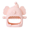 Baby silicone gum cute elephant gum toy without BPA can be DIY baby pacifier can grip baby grinding gum baby soothing gum
