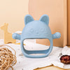 Baby silicone gum cute elephant gum toy without BPA can be DIY baby pacifier can grip baby grinding gum baby soothing gum