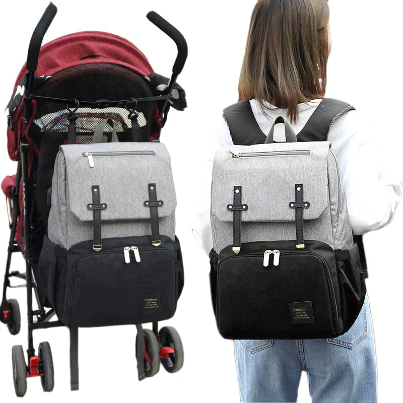 BABY DIAPER BAG WITH USB PORT